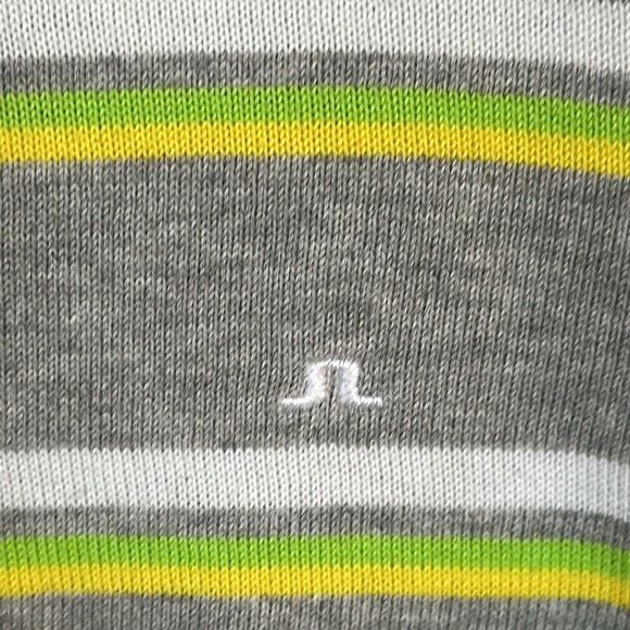 J. Lindeberg Crewneck Sweater/David striped fine cotton - 100%, Size Large. - Picture 3 of 4